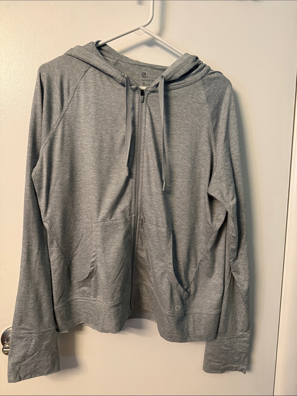 Gap Women's Gray Zip-Up Athletic Hoodie